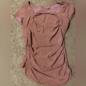 🎀3/$25🎀 Size small willow & root rose gold glittery top